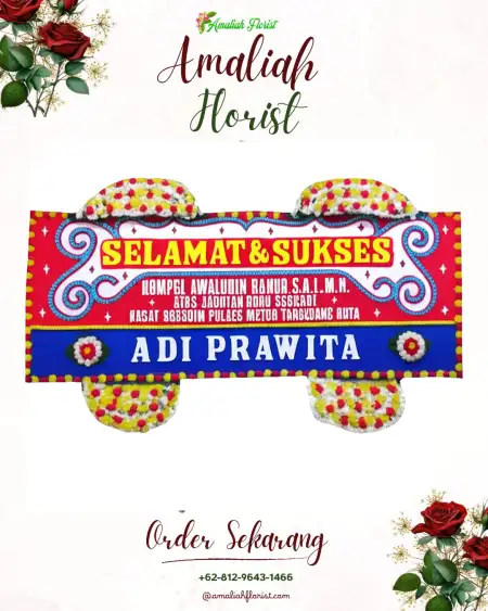 Papan Bunga Ucapan Selamat Gujeg